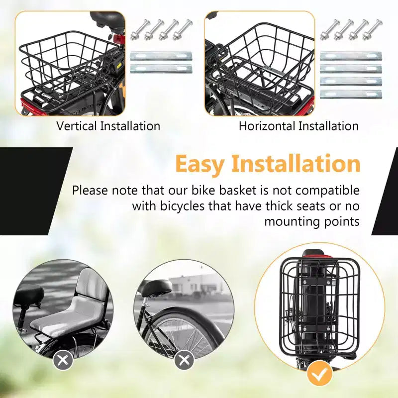 Costway Bici Elettrica Pieghevole da Montagna per Adulti con Pneumatici Fat da 20 pollici, Motore Brushless da 750W, 54V 13Ah UL2849