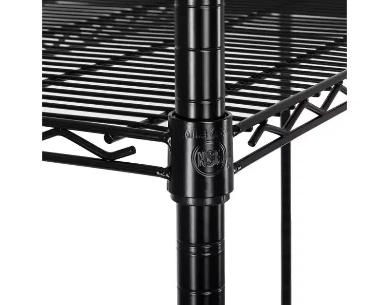 Scaffalatura a 4 ripiani in filo d'acciaio con certificazione NSF 60''x24''x76''