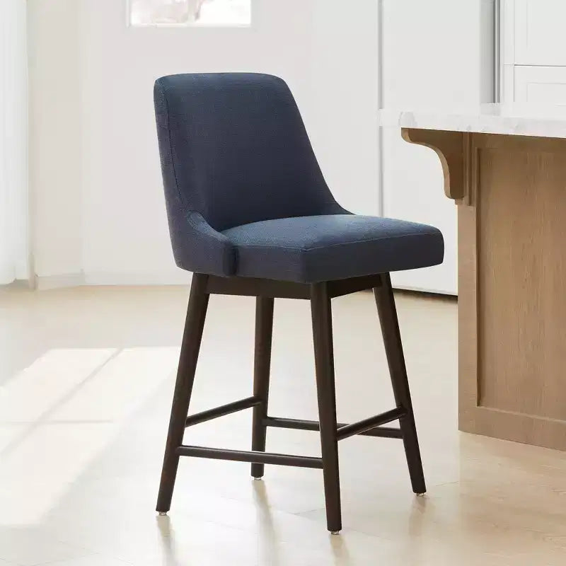 Spruce&Spring Upholstered Counter Height Swivel Bar Stools