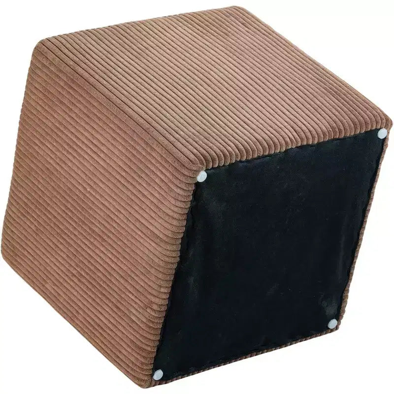 Poggiapiedi/sgabello in microsuede