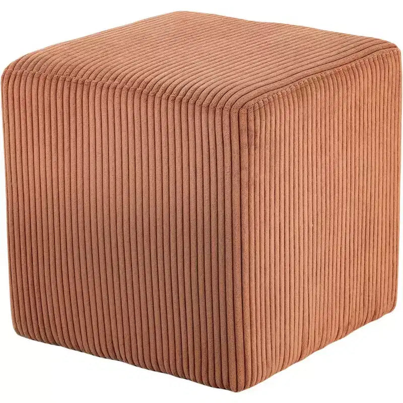 Poggiapiedi/sgabello in microsuede