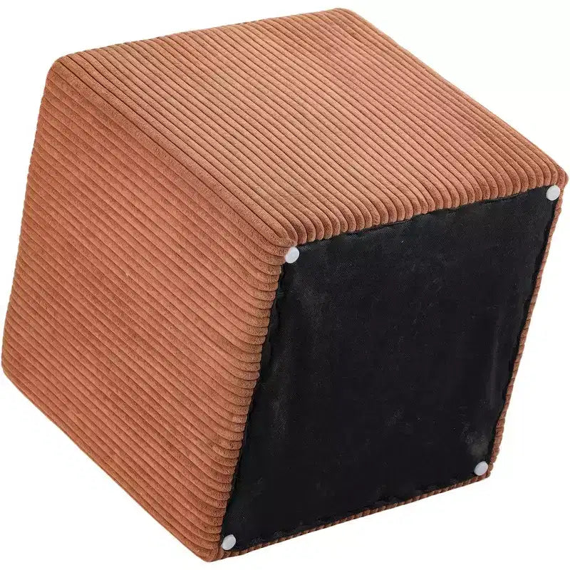 Poggiapiedi/sgabello in microsuede