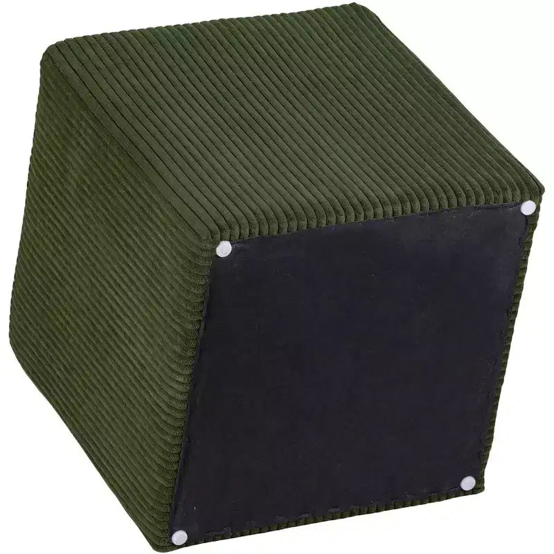 Poggiapiedi/sgabello in microsuede