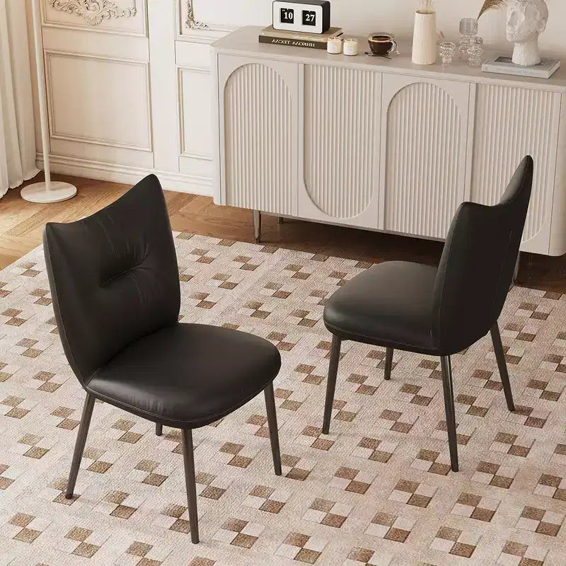 Gaoyangjiaju Sedia da pranzo moderna in pelle microfibra da 19,29 pollici