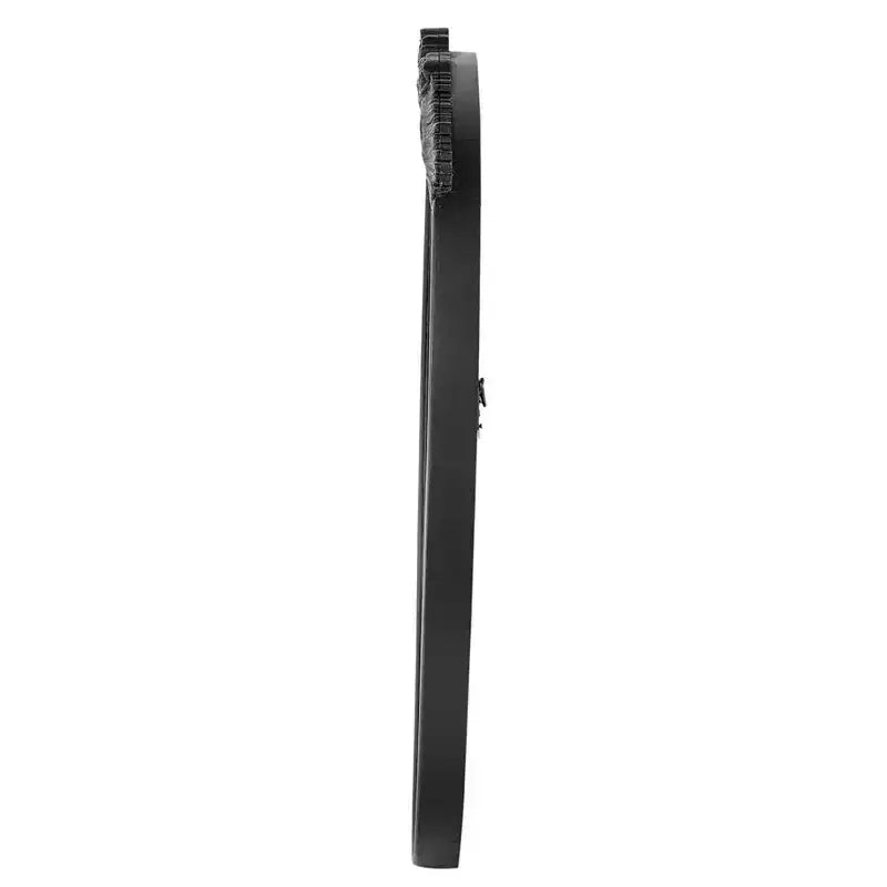 Specchio rotondo da 30" con vetro anticato e cornice nera a corona