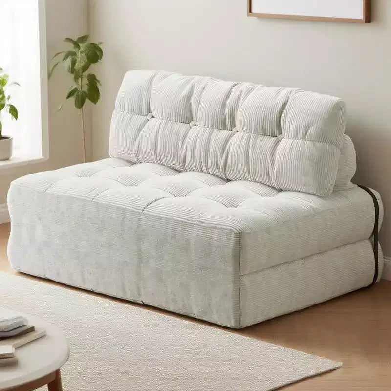 Folding Sofa Bed, Floor Folding Couch with Pillow Corduroy
