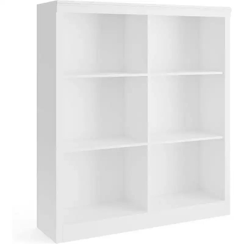 Scaffale Portaoggetti con 6 Cubi in Legno 53"H, Libreria Autoportante