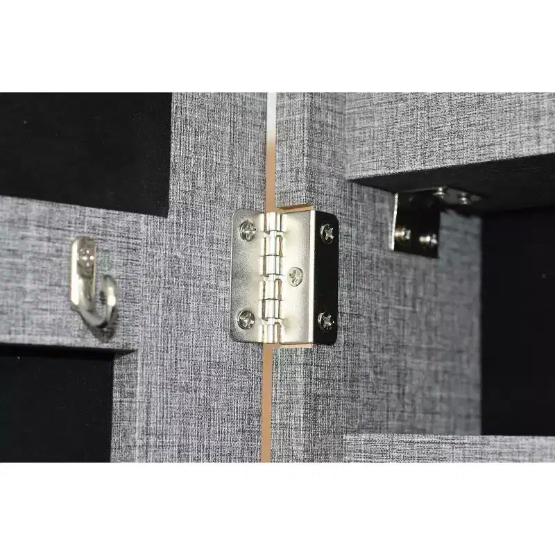 Specchio a figura intera da parete in MDF con portagioie e serratura di sicurezza 14,3''x43,3''
