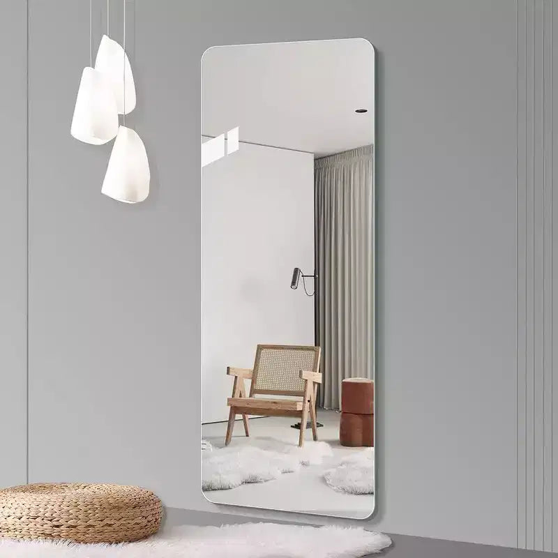 Metal Frame Full Body Wall Mirror with Round Corners 23.62''x64.9''