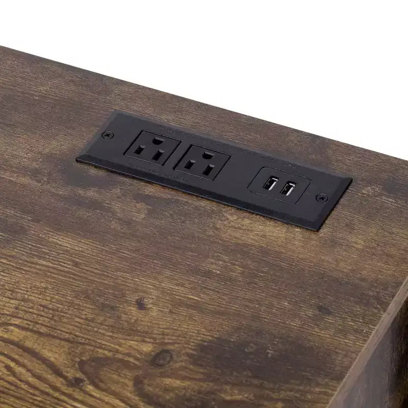 Mobile contenitore 2 in 1 in legno e metallo con comparto cuccia 80x42x150 cm