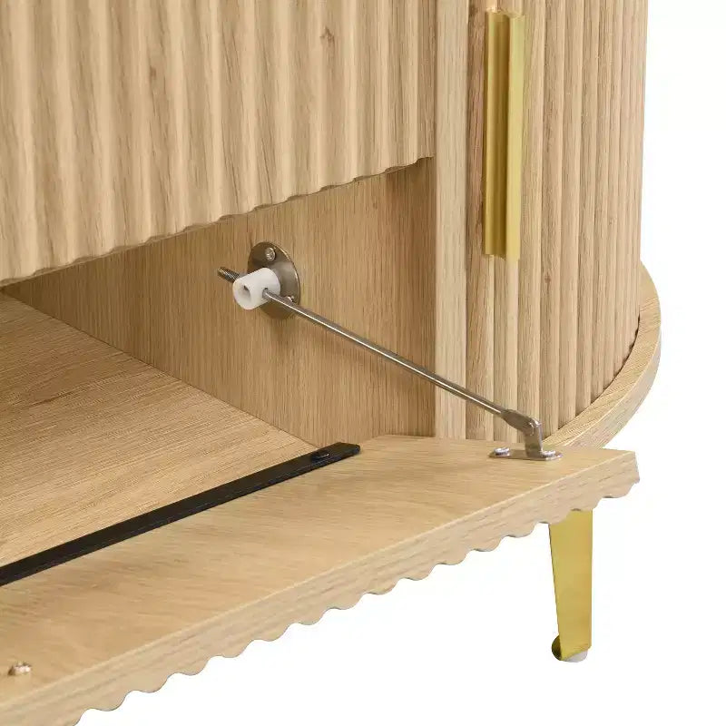 Tavolino con Ripiano Sollevabile in MDF e Vano Portaoggetti Nascosto 120x56x46 cm