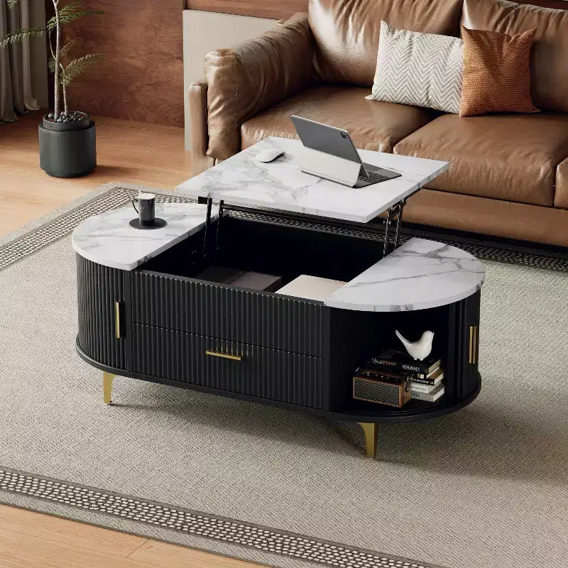 MDF Lift-Top Coffee Table with Hidden Storage 47.24''x22''x18.11''