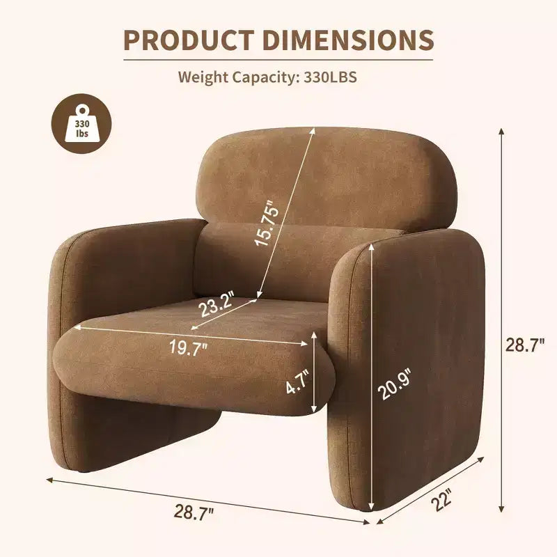 Poltrona moderna, Poltrona divano con struttura in legno, Comoda poltrona da lettura per soggiorno, camera da letto, appartamento, angolo