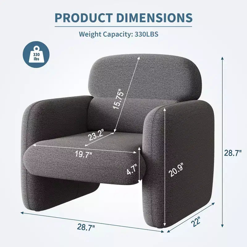 Poltrona moderna, Poltrona divano con struttura in legno, Comoda poltrona da lettura per soggiorno, camera da letto, appartamento, angolo