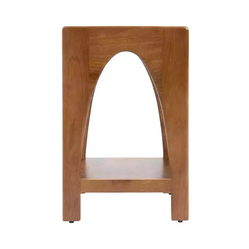 Tavolino in legno noce marrone 16x14x22 – Accento moderno per soggiorno