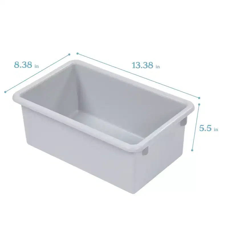 Torre portaoggetti mobile a 20 scomparti con 20 contenitori e coperchi, organizer per bambini 5x4
