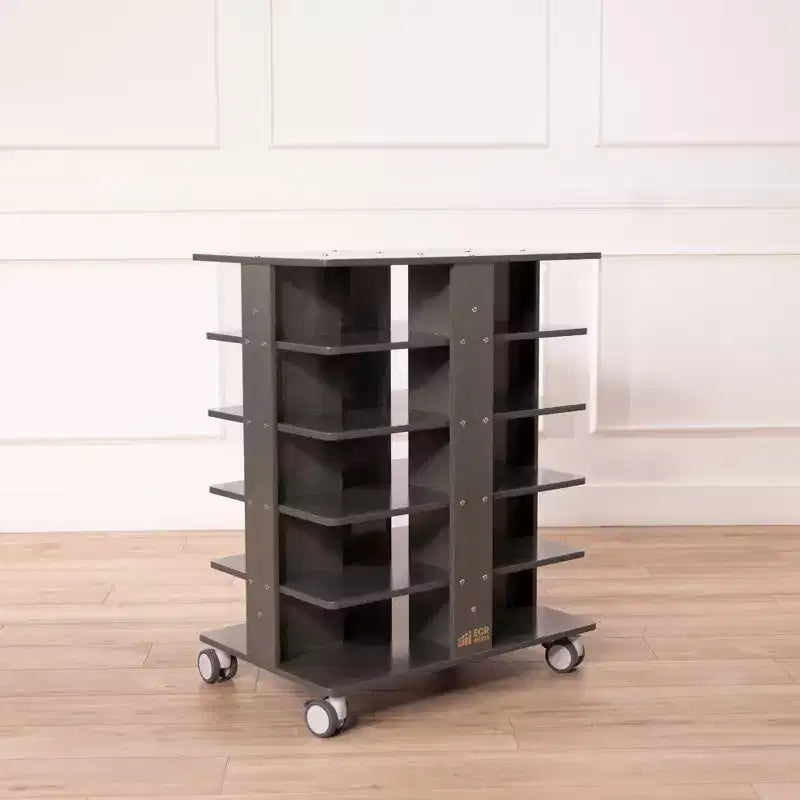 Torre portaoggetti mobile a 20 scomparti con 20 contenitori e coperchi, organizer per bambini 5x4
