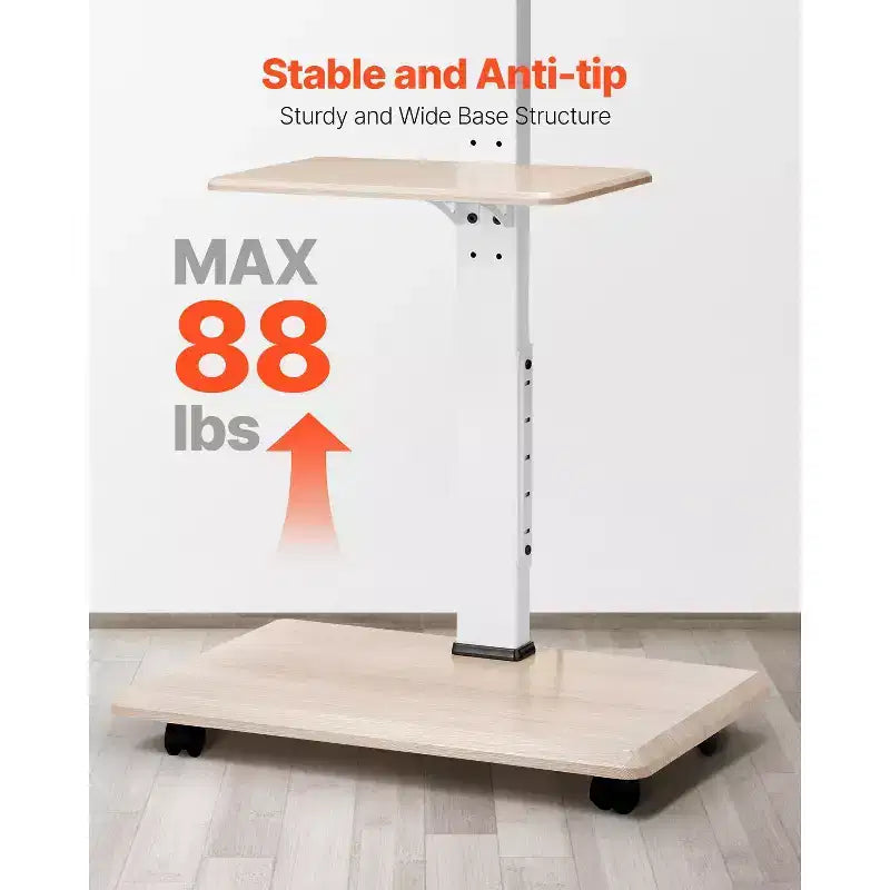 Carrello TV mobile in acciaio con supporto girevole per TV da 32-70 pollici 15''x26''x63.8''