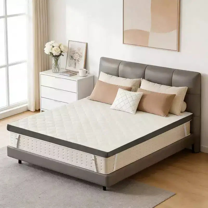 Memory Foam Mattress Topper Twin Size 3'' with Cooling Gel and Removable Cover
