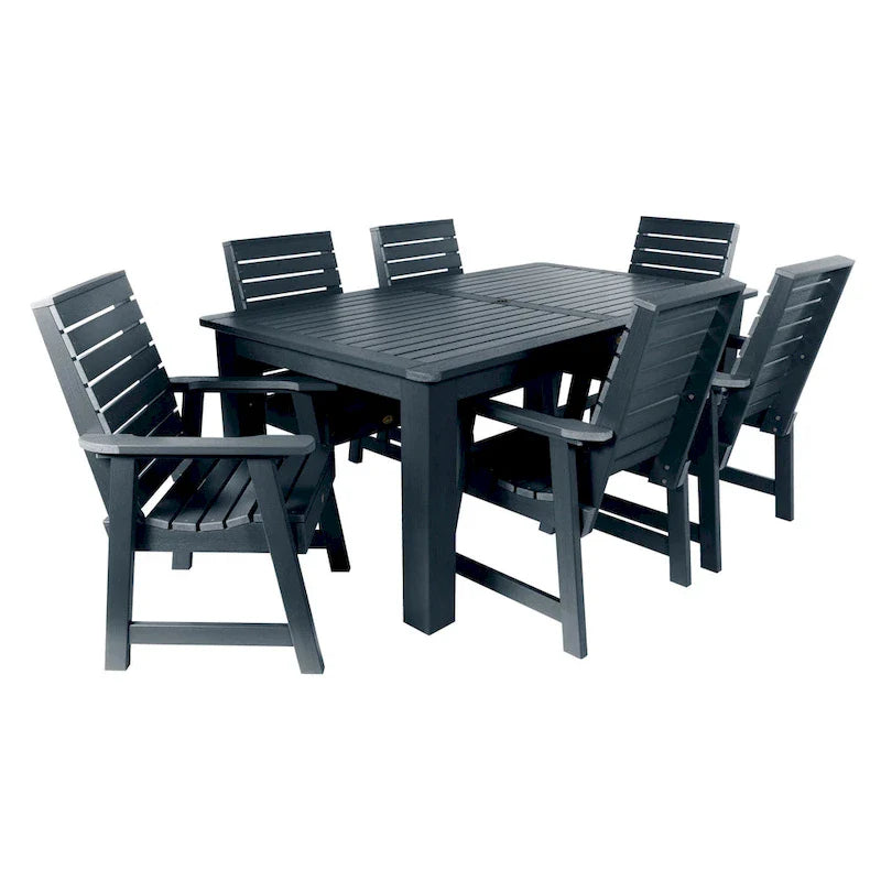HIGHWOOD PROFESSIONAL Set da pranzo da esterno 7 pezzi 42x72