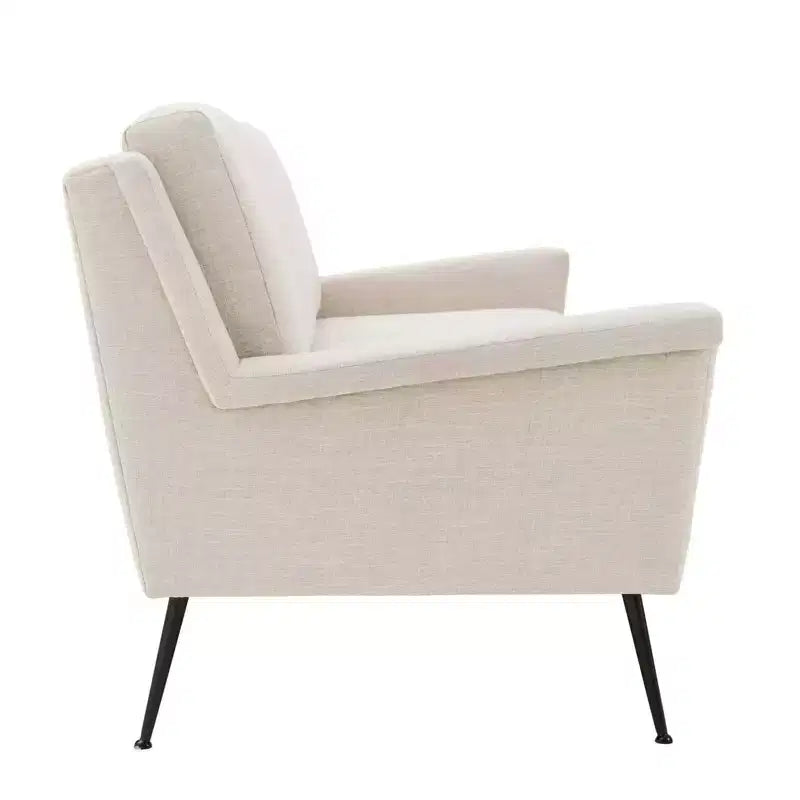 Polyester Upholstered 3-Seat Sofa Metal Frame 76.5''x34.5''x34.5''