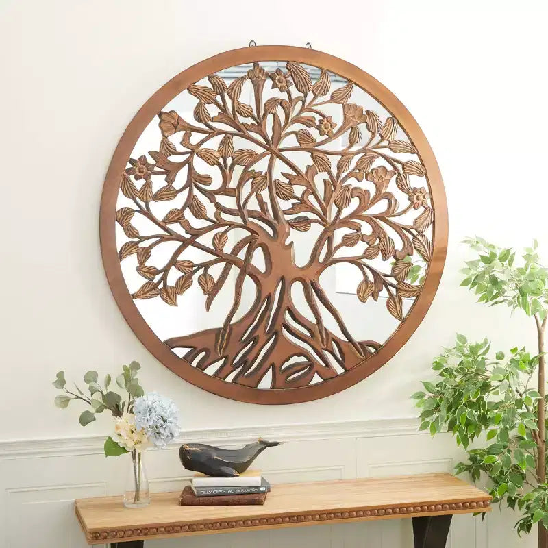 Consolle Industriale in Legno Marrone 