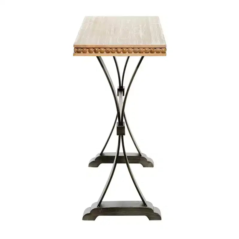 Consolle Industriale in Legno Marrone 