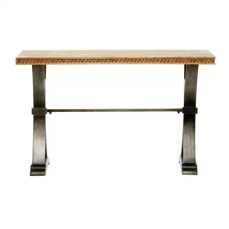 Consolle Industriale in Legno Marrone 