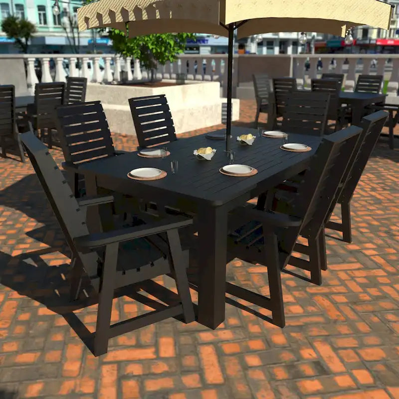HIGHWOOD PROFESSIONAL Set da pranzo da esterno 7 pezzi 42x72
