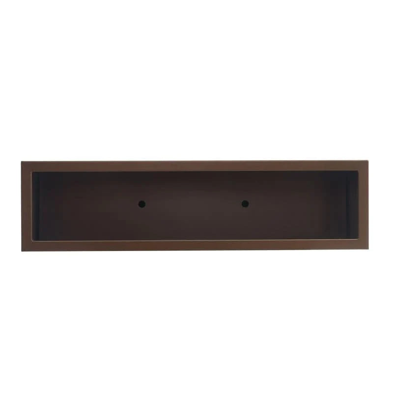 Vaso/fioriera metallica pesante per piante da esterno, fioriera in metallo lunga e alta 38Lx10Px30A pollici - 38x30x10
