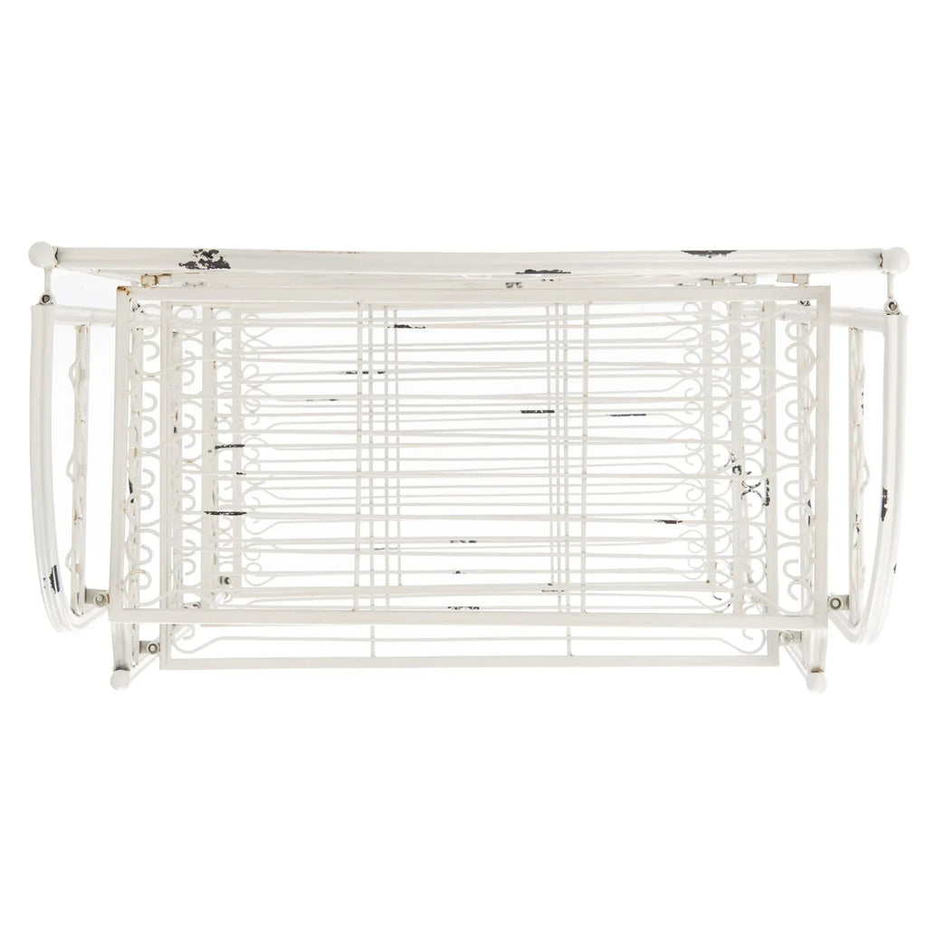 SAFAVIEH Bryn Scaffale da panettiere da esterno a 4 ripiani in ferro battuto vittoriano - 25 pollici L x 15 pollici P x 63 pollici H - 25 L x 15 P x 63 H