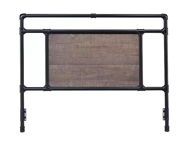 Glenwillow Home Exmore Metal Headboard in Matte Black or Antique Brass