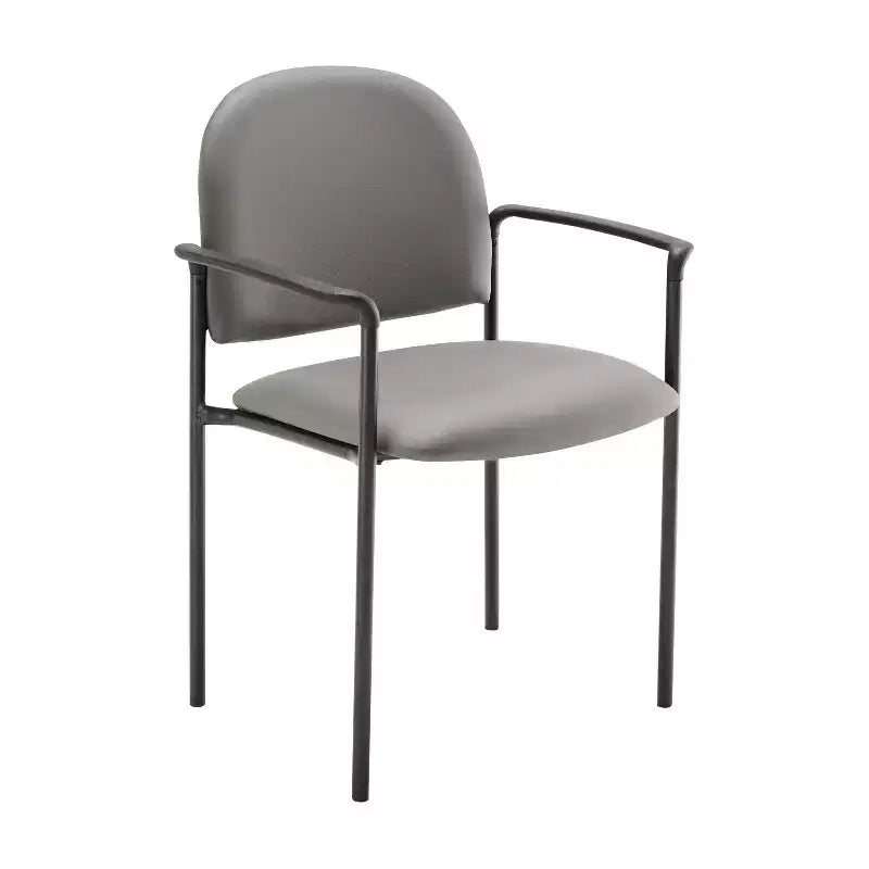 Flash Furniture Comfort Stackable Steel Side Reception Chair with Arms