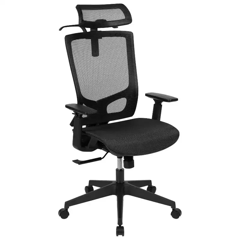 Flash Furniture Ergonomic Mesh Office Chair with Synchro-Tilt, Pivot Adjustable Headrest, Lumbar Support, Coat Hanger and Adjustable Arms