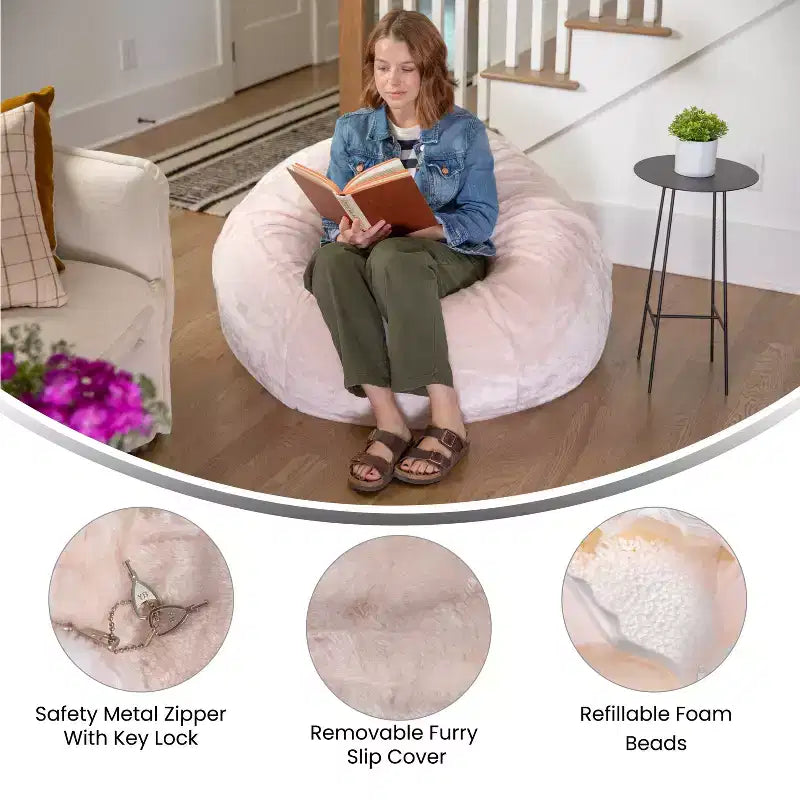 Poltrona Sacco Oversize per Bambini e Adulti – Rilassati Ovunque
