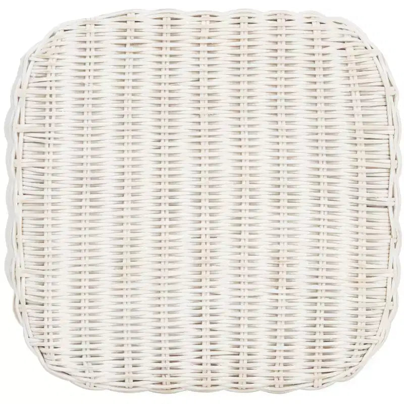 Sgabello Wicker - WIK6501A - Bianco invecchiato 