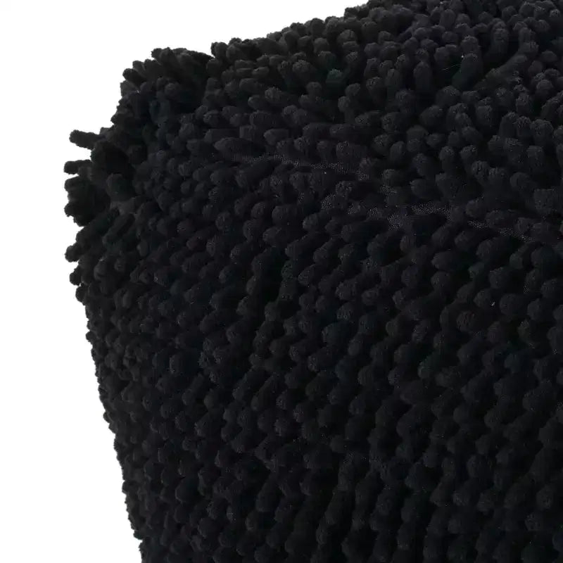 Pouf cubo ottomano moderno in ciniglia microfibra – Complemento d'arredo per soggiorno