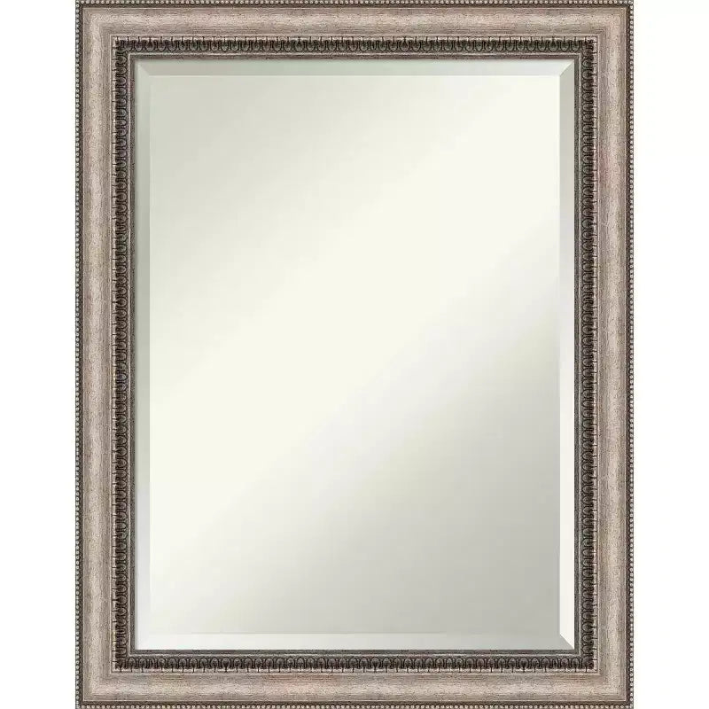 Lyla Ornate Framed Bathroom Vanity Wall Mirror Silver - Amanti Art