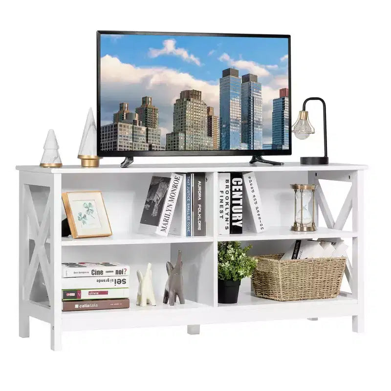 MDF TV Stand Entertainment Media Center for TVs up to 55 Inch 47''x16''x23.5''