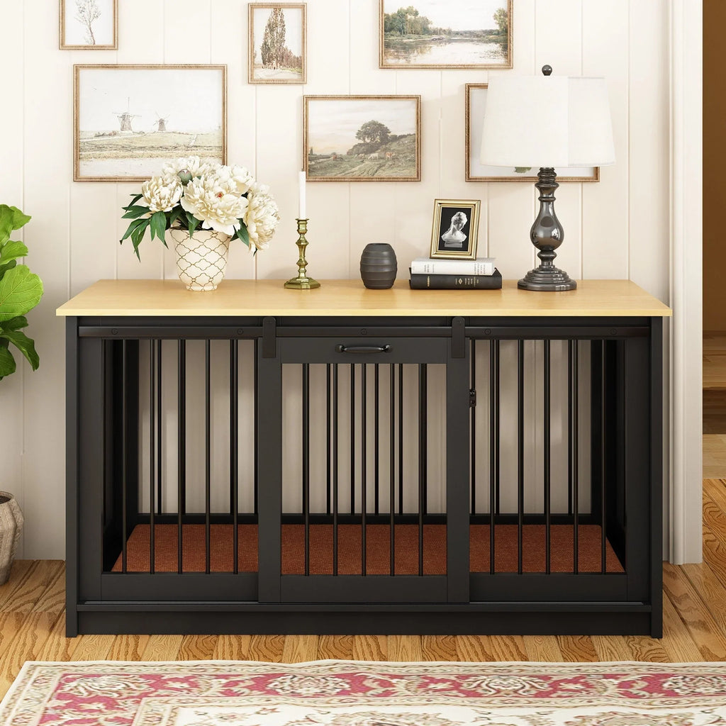 Cucce per animali con rinforzo in tubi di ferro Elegante e robusta gabbia per cani