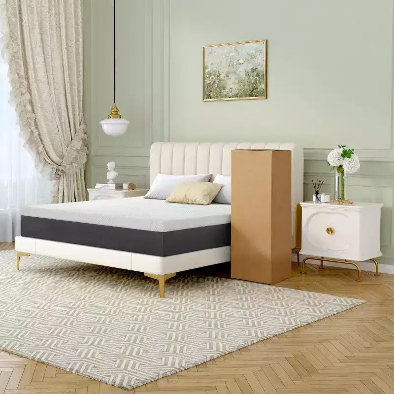 Memory Foam Mattress with Cooling Gel and Breathable Cover 14'' Medium Plush