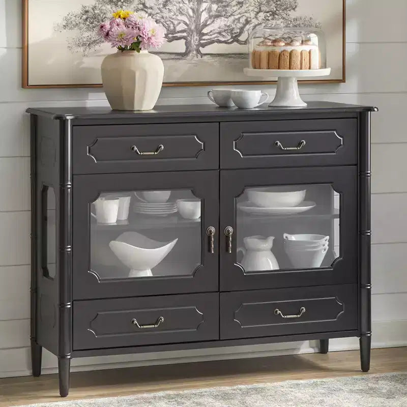Madia credenza con ante e cassetti per sala da pranzo – Stile rustico/country