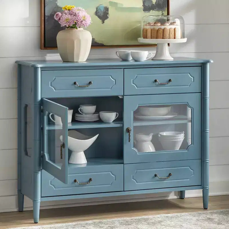 Madia credenza con ante e cassetti per sala da pranzo – Stile rustico/country