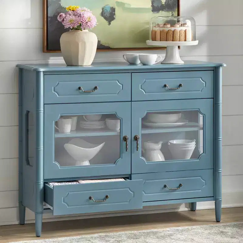 Madia credenza con ante e cassetti per sala da pranzo – Stile rustico/country