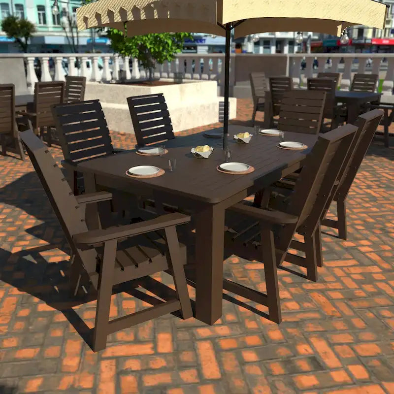 HIGHWOOD PROFESSIONAL Set da pranzo da esterno 7 pezzi 42x72