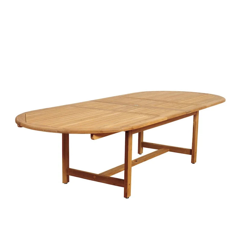 Amazonia Teak Sessa Set da Pranzo Estensibile da Esterno, 13 Pezzi - 13 Pezzi